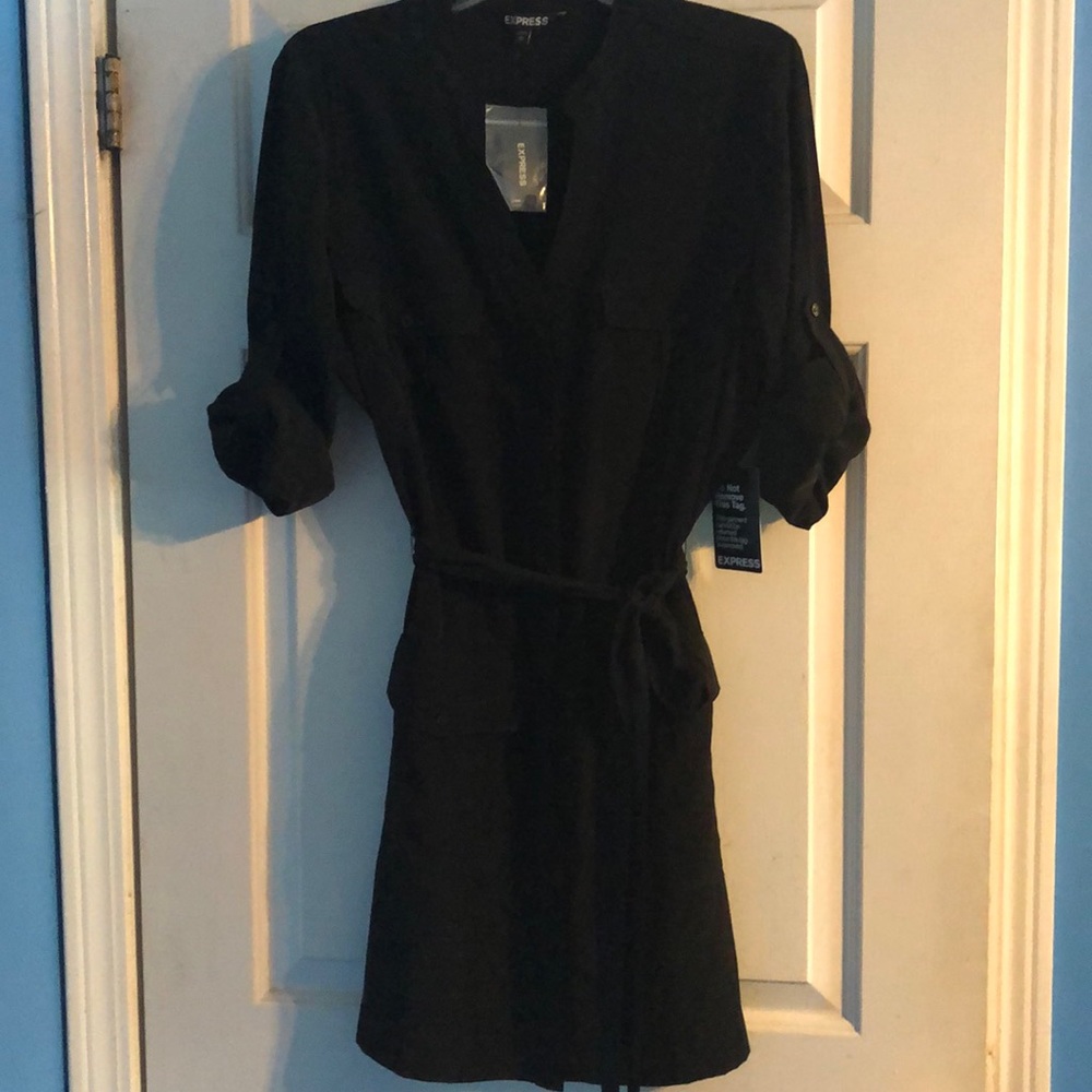 Express black  coat dress.
